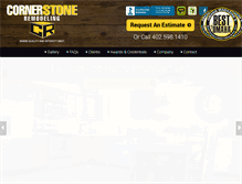 Tablet Screenshot of cornerstoneremodelers.com